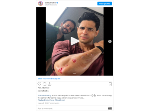Entertainment / VIDEO: Actor Siddharth Malhotra was hit by a glass while punching a young man during the shooting, action video came out