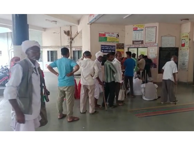 Home-to-home sick beds: The first rains of the season in Surendranagar district became a problem, an epidemic broke out due to flooding of rain water, long lines of patients in the hospital
