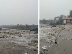 Waterlogging in 3 hours: 6 inches of rain in sambeladhar in Bagdana, Overflow Of Bagad dam, Water is water wherever you look