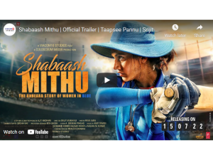 The trailer of Mithali Raj's biopic 'Shabaash Mithu' has arrived, Taapsee was seen hitting huge shots