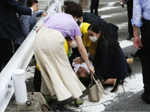 Attack on Shinzo Abe LIVE: Japan's 67-year-old former prime minister shot twice in the chest, taken to hospital covered in blood, suffers heart attack