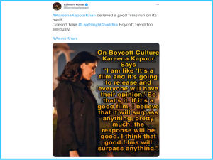 Boycott : Laal singh chaddha Amid heavy protests, Kareena Kapoor Khan also broke her silence, saying that life will become difficult if...