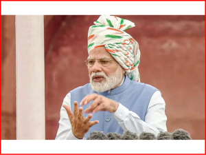India's 75th Independence Day : Tricolor turban worn by PM Modi, navy blue jacket became the center of attraction