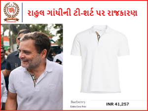 રાહુલ ગાંધીની ટી-શર્ટ પર રાજકારણ: ભાજપે કહ્યું 41000ના કપડાં છે, તો કોંગ્રેસે 10 લાખના સૂટ પર કર્યો કટાક્ષ 