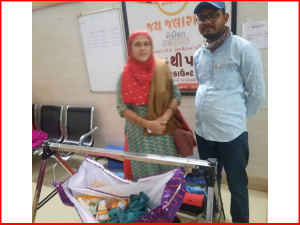 પ્રેરણાદાયી કાર્ય - સુરેન્દ્રનગરમાં મુસ્લિમ પરિવારે સી.જે. હોસ્પિટલમાં પાંચ પારણા અર્પણ કર્યા
