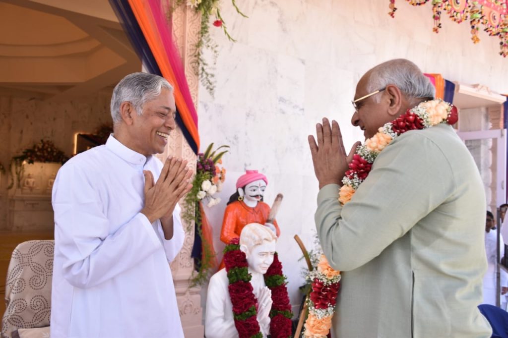 પ્રાણપ્રતિષ્ઠા મહોત્સવ - ધ્રાંગધ્રા ખાતે દાદા ભગવાન પ્રેરિત નિષ્પક્ષપાતી ત્રિમંદિરનાં પ્રાણપ્રતિષ્ઠા મહોત્સવમાં મુખ્યમંત્રી થયા સહભાગી