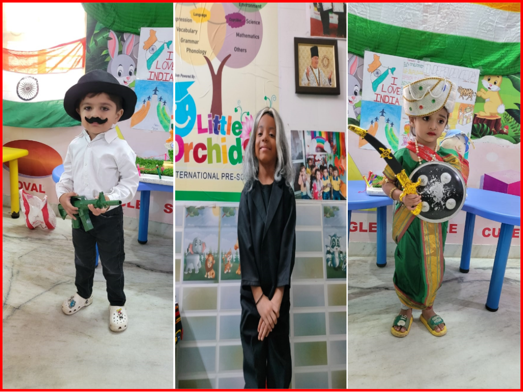 At Little Orchid Pre-School, students donned characters in a dress-up event