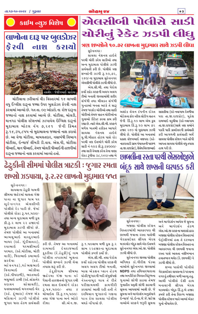 surendranagar local news live E-Paper page 03